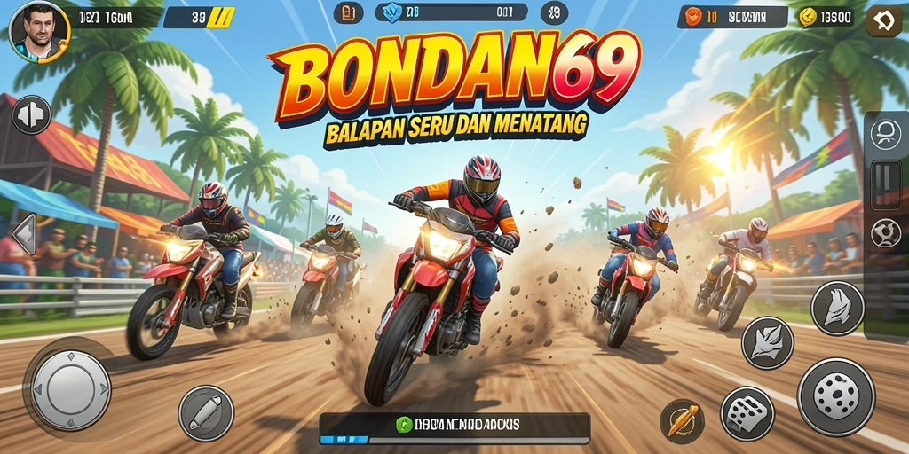 Gameplay seru BONDAN69 dengan balapan yang menantang.