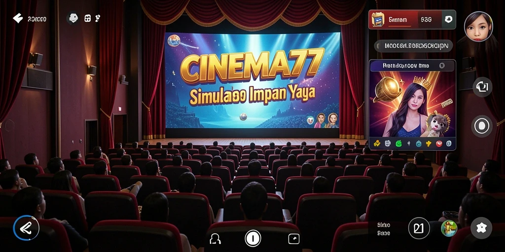 Tampilan gameplay CINEMA77 yang menarik saat mengelola bioskop.