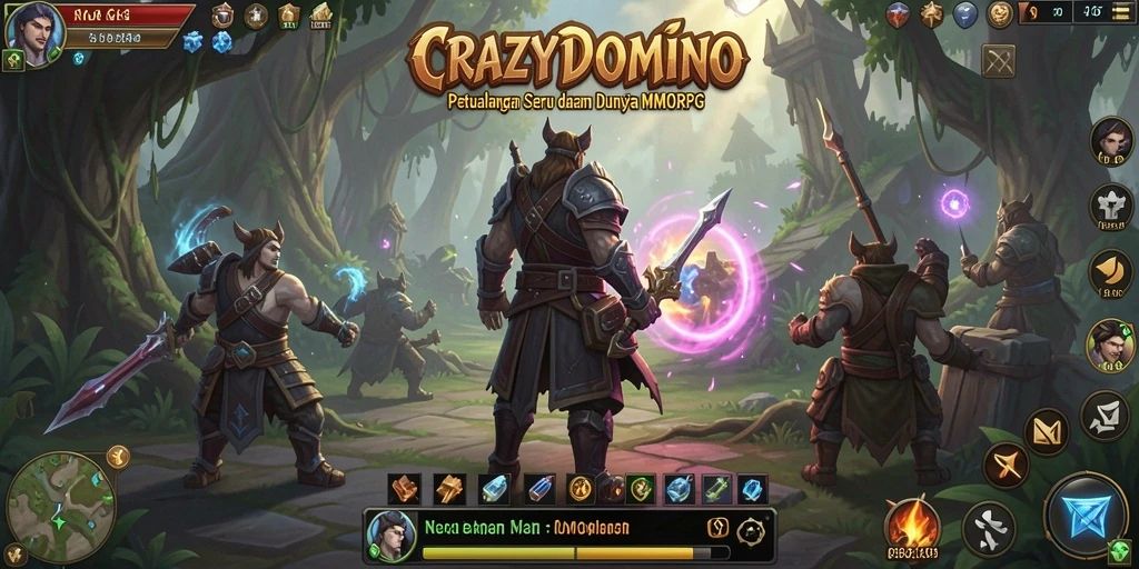 Tampilan gameplay seru dalam dunia MMORPG yang penuh petualangan.