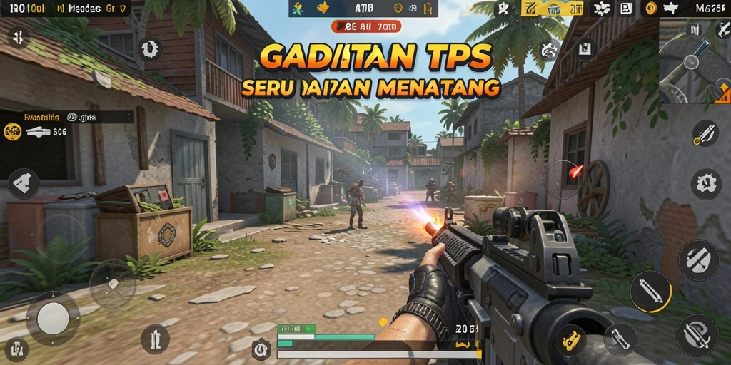 Screenshot menunjukkan aksi berintensitas tinggi dalam GADAITOTO.