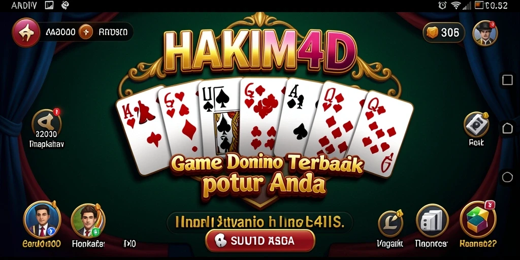 Gambaran gameplay seru di HAKIM4D, permainan Domino yang menegangkan.