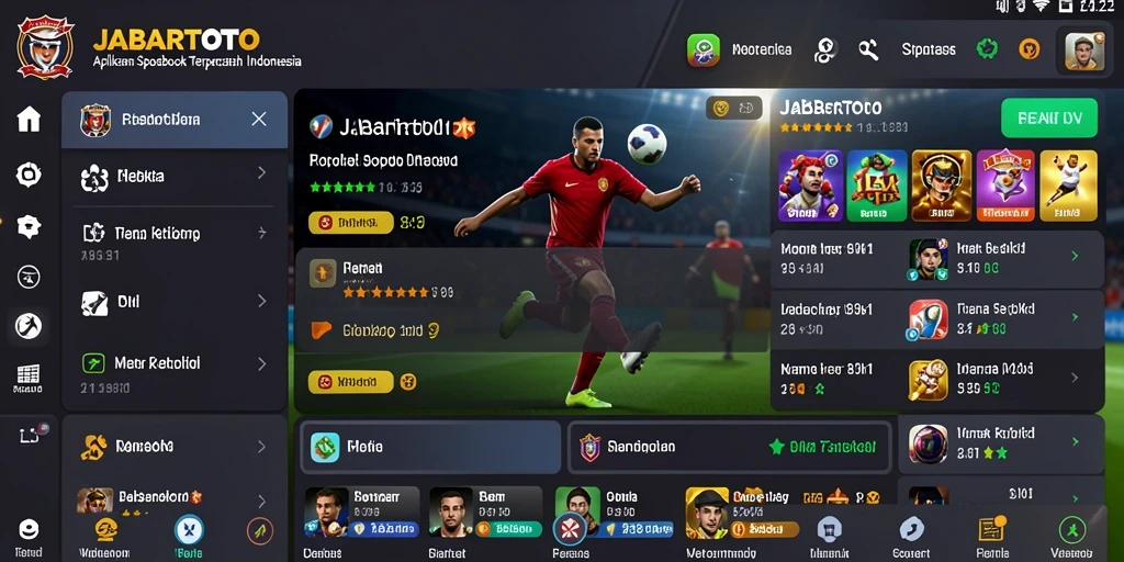 Tampilan menarik dari aplikasi JABARTOTO saat bermain sportsbook.