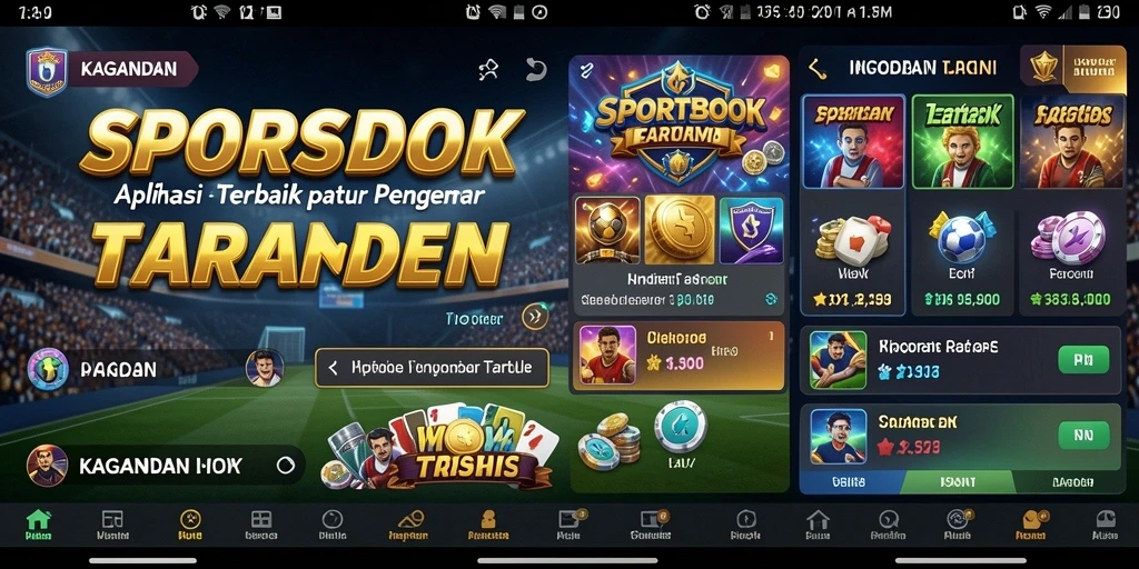 Tampilan menarik dari gameplay Sportsbook KAGANDAN dengan berbagai pilihan taruhan.