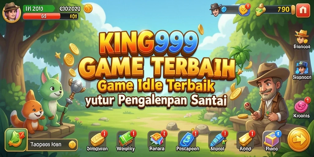 Tampilan gameplay KING999 dengan aksi idle yang menarik.