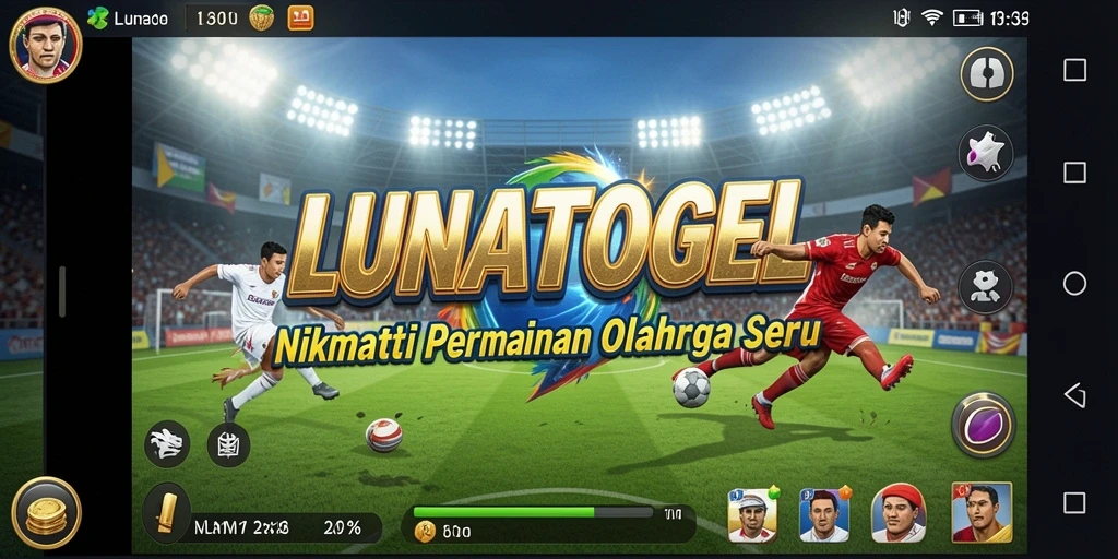Screenshot menunjukkan aksi seru dalam gameplay olahraga.