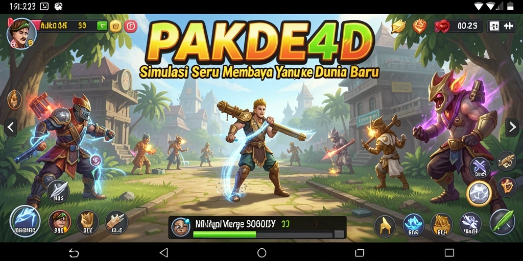 Tampilan gameplay PAKDE4D dengan grafik menarik dan interaksi karakter.