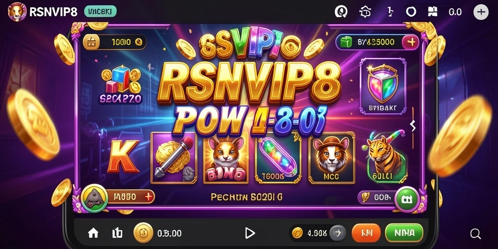 Tampilan gameplay yang mengasyikkan dalam RSNVIP8 dengan beragam slot.