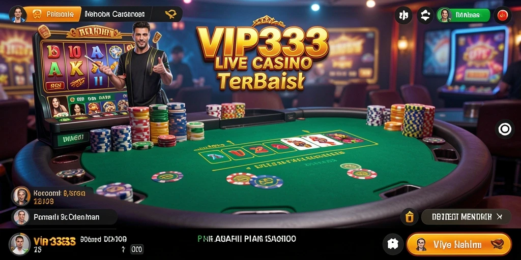 Tampilan gameplay Live Casino yang penuh aksi dan interaktif.
