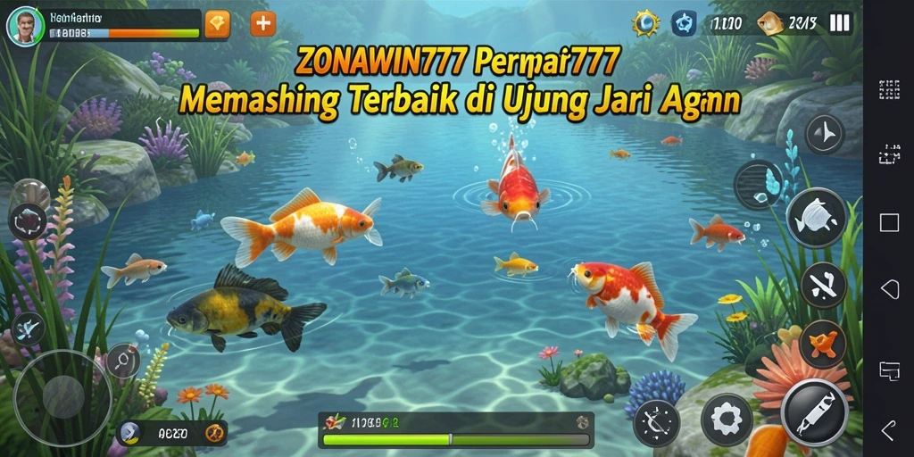 Tampilan gameplay ZONAWIN777 yang seru dengan aksi memancing yang mendebarkan.